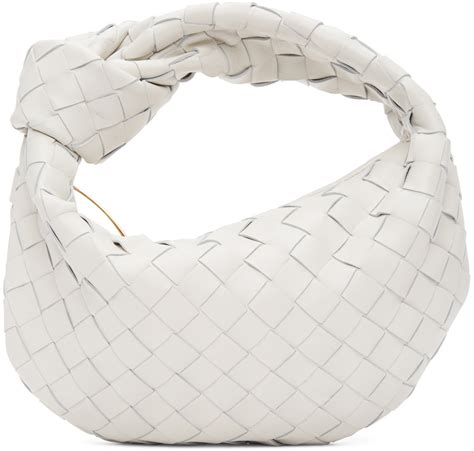 white bottega dupe bag